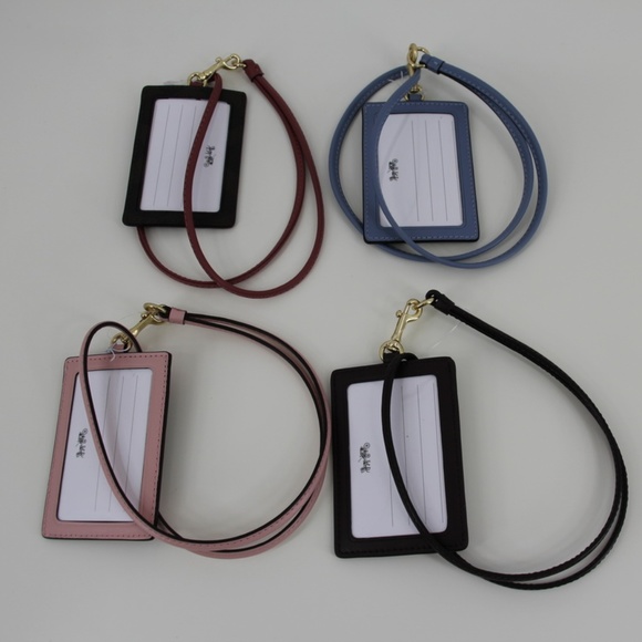 NWT Coach Signature Color block PVC Lanyard ID Bad - Picture 4 of 4